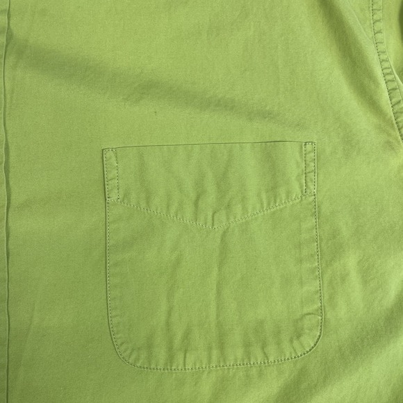 J.Crew Shirt Mens XL Green Brushed Twill Classic Long Sleeve Super Soft - Picture 10 of 11